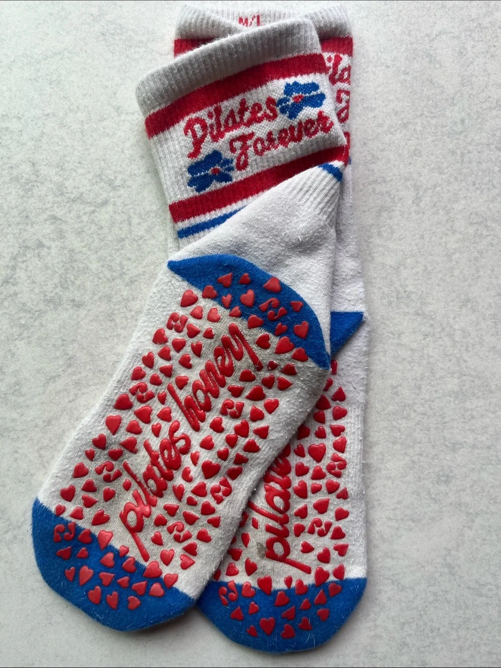 Pilates honey Grippy Crew Socks three pairs.